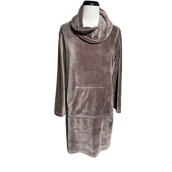 Softies by Paddi Murphy Blush Snuggle Lounger Velour Loungewear Gown Robe S / M - Picture 4 of 5